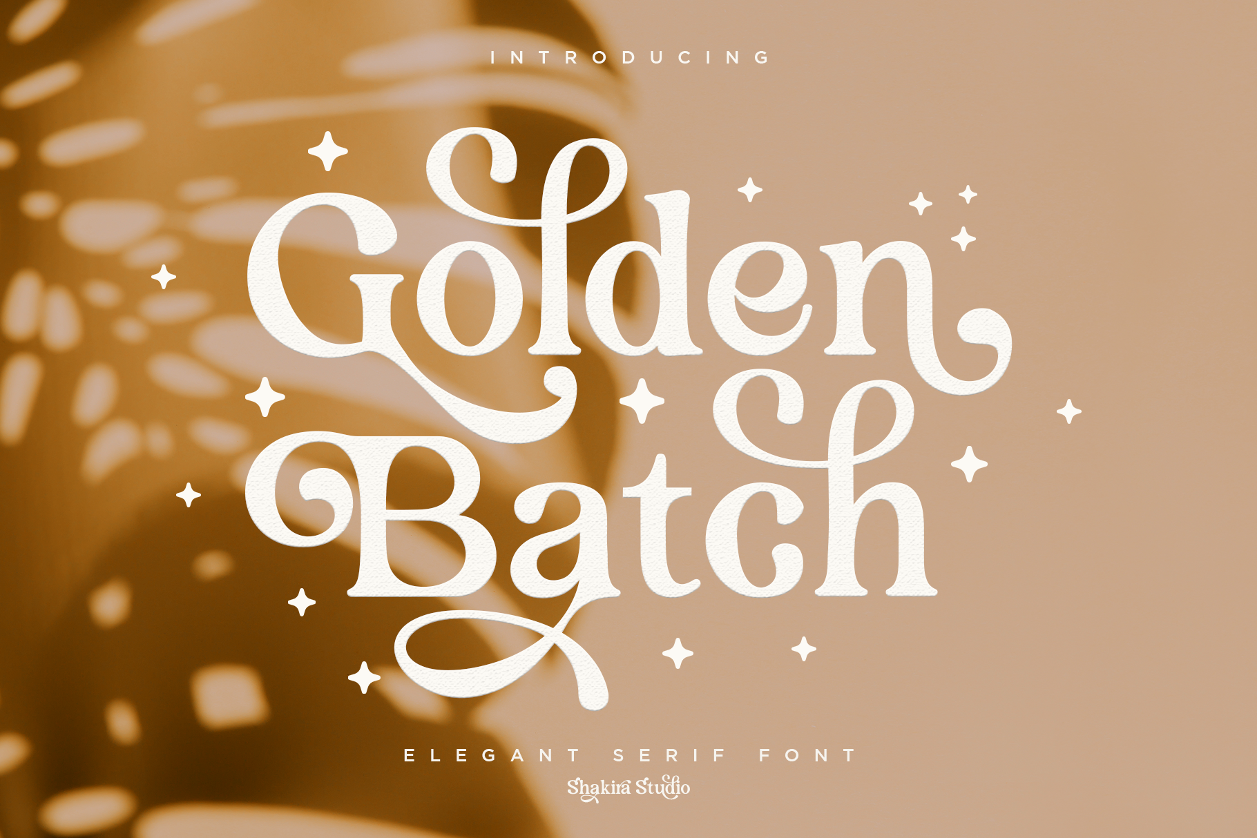 Golden Batch Font by Shakira Studio · Creative Fabrica