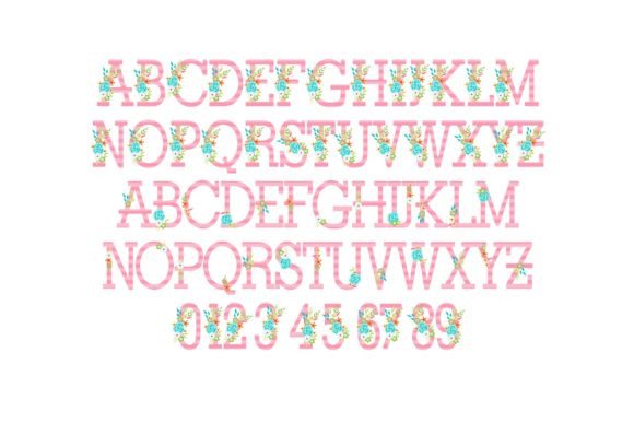 June Bloom Font PNG with transparent background - Preview 1