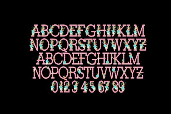 June Bloom Font PNG with transparent background - Preview 2
