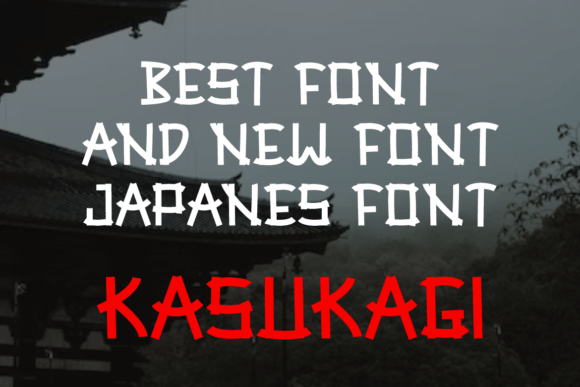 Kasukagi Font PNG with transparent background - Preview 1