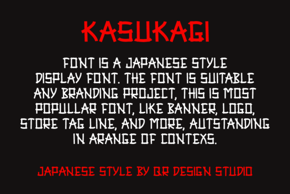 Kasukagi Font PNG with transparent background - Preview 2