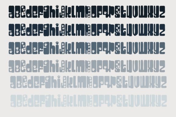 Platonic Paws Font font preview - 4