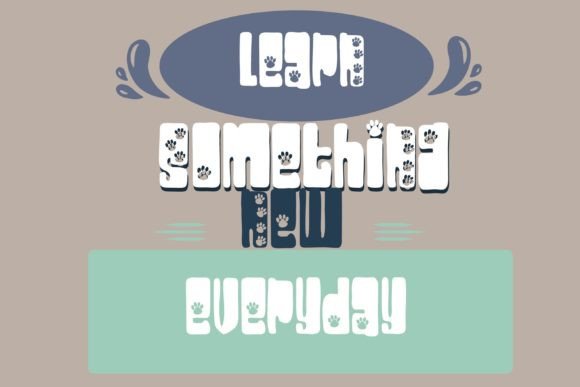 Platonic Paws Font font preview - 5