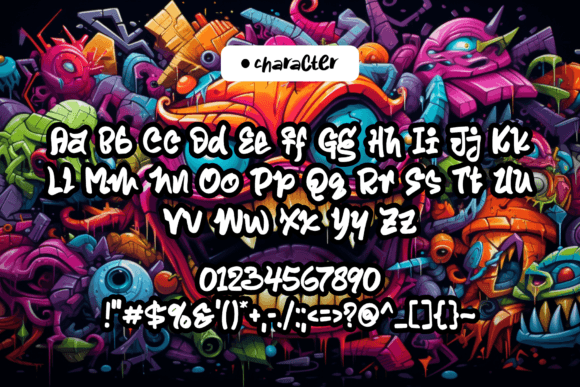Ragzilla Font PNG with transparent background - Preview 1