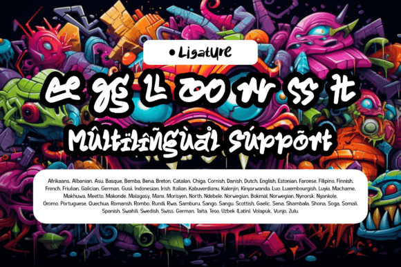 Ragzilla Font PNG with transparent background - Preview 2