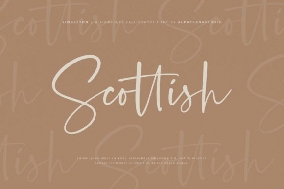 Singleton Font PNG with transparent background - Preview 1