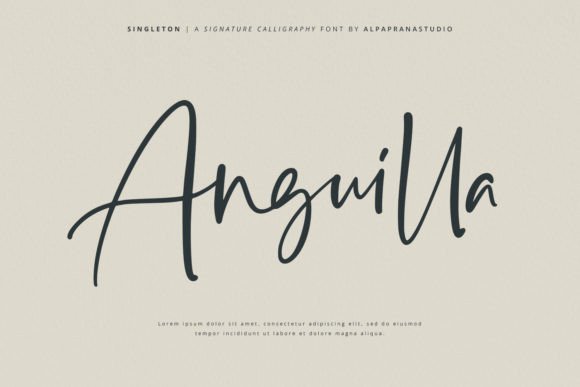 Singleton Font PNG with transparent background - Preview 3