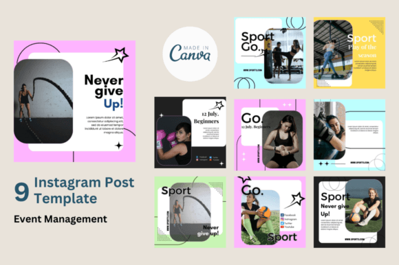 Sport Canva Instagram Post Template