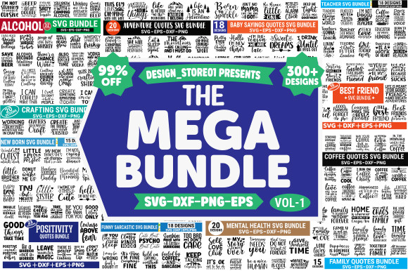The Mega SVG Bundle Graphic by Design_Store01 · Creative Fabrica