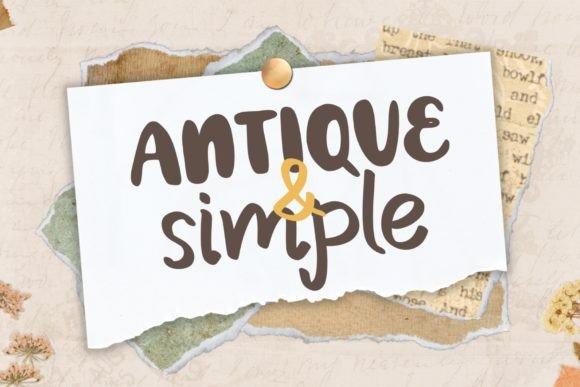 Antique & Simple Font - Preview 4