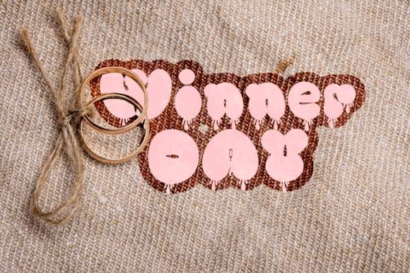 Chubby Blood Font PNG with transparent background - Preview 1