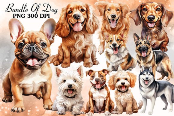 popular cute dog watercolor clipart svg png for sublimation mugs and memorial gifts