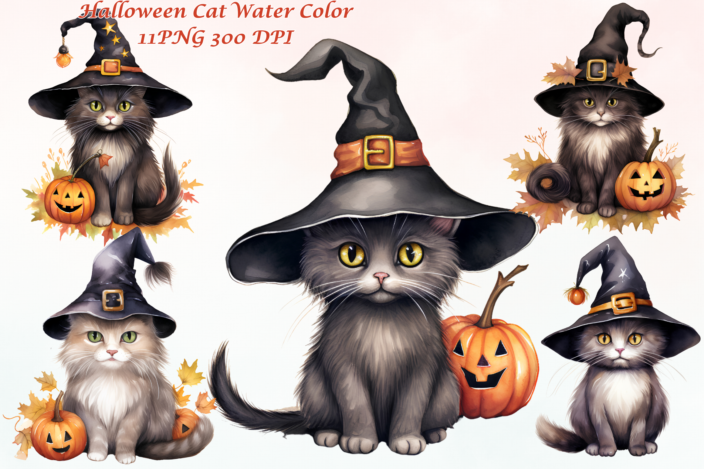Halloween Cat Water Color Graphic by Dezinebyshewhart · Creative Fabrica