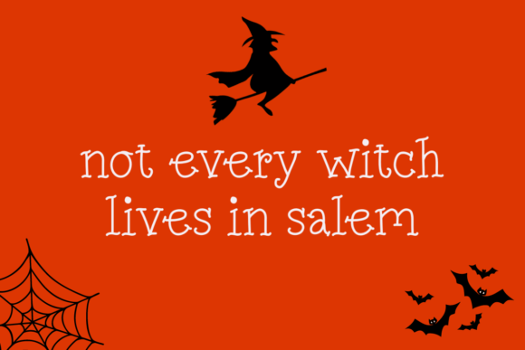 October Witch Font PNG with transparent background - Preview 2