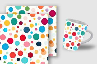 Rainbow Polka Dots Digital Paper Pattern Graphic by Creative Store ...