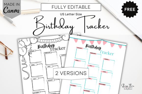 VintageThemed Canva Yearly Planner Graphic by Sharp Flair Graphics ...