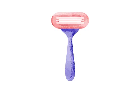 Watercolor Razor Razor - Watercolor SVG Cut file by Creative Fabrica Crafts · Creative ...