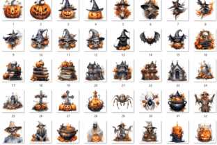 40 PNG Big Halloween Clipart Bundle Graphic by giraffecreativestudio ...