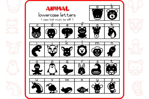 Animal Alphabet Font - Preview 2
