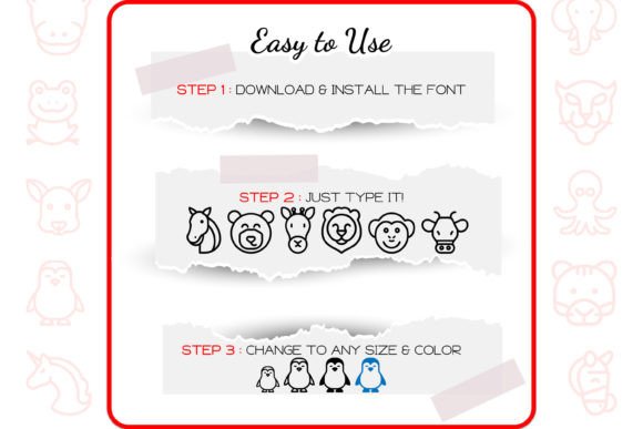 Animal Alphabet Font - Preview 3