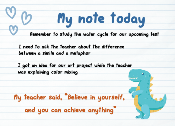 Doodle Note Font PNG with transparent background - Preview 2