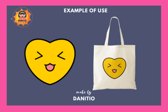 Emotion Heart Font PNG with transparent background - Preview 2