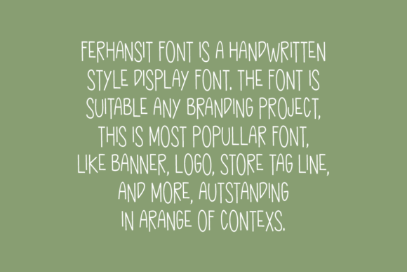 Ferhansit Font - Preview 2