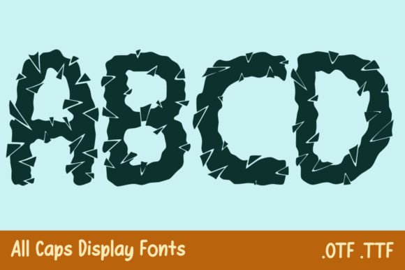 Forest Hewn Font PNG with transparent background - Preview 1