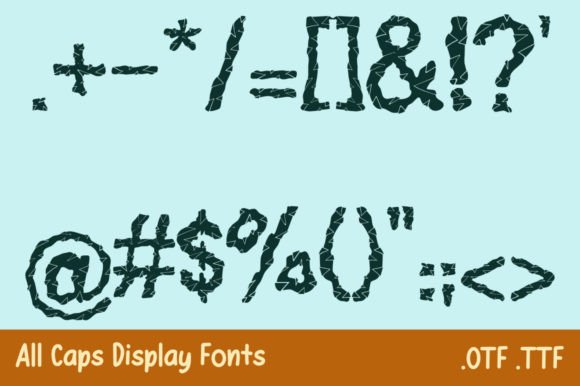 Forest Hewn Font PNG with transparent background - Preview 3