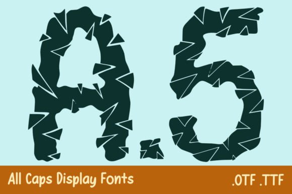 Forest Hewn Font PNG with transparent background - Preview 4