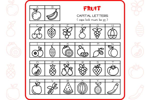 Fruit Alphabet Font - Preview 1