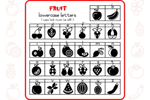 Fruit Alphabet Font - Preview 2