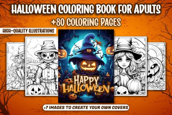 HALLOWEEN COLORING BOOK FOR ADULTS