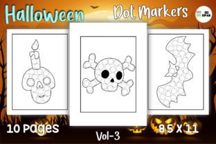 Halloween Dot Marker Coloring Page 03 Graphic by Sei Ripan · Creative ...
