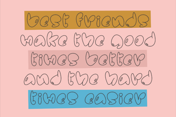 Humble Candy Font PNG with transparent background - Preview 4