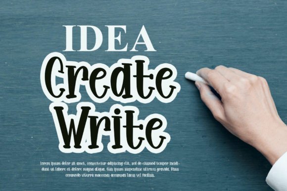 Joyful Writing Font PNG with transparent background - Preview 1