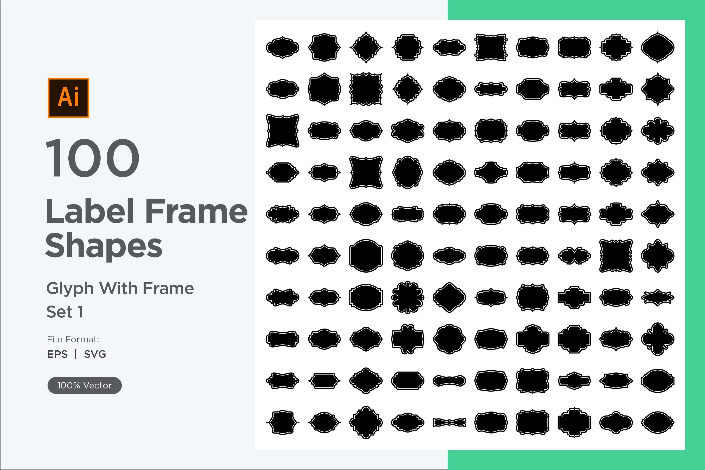 Label Frame Shape - Glyph -100-1