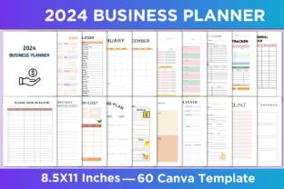 2024 Business Planner Canva Template Graphic by SM INTERIOR · Creative ...