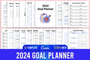 2024 Goal Planner KDP Canva Template Graphic by designmela01 · Creative ...