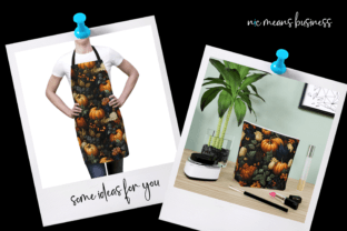 4 Pumpkin Fall Floral Seamless Patterns Graphic by Nic Means Business ...