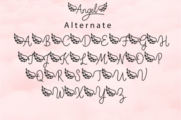 Angel Font by cocodesign · Creative Fabrica