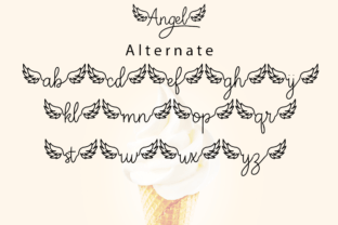 アイドル [MINYYUNY] Angel Script Lettering Color Angel Font by cocodesign · Creative Fabrica