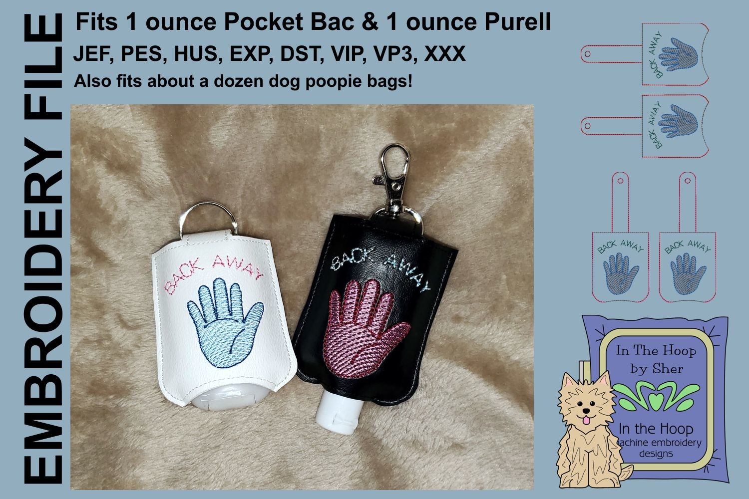 Back Away Hand Sanitizer Holder