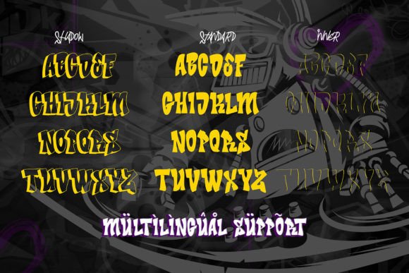 Bade Hoper Font PNG with transparent background - Preview 1