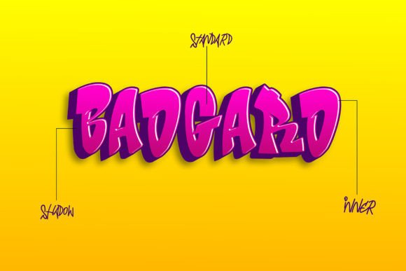 Bade Hoper Font PNG with transparent background - Preview 3