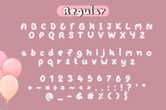 Balloon Font - Preview 1