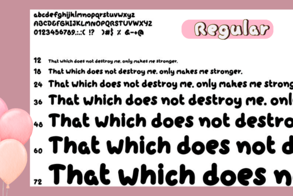 Balloon Font - Preview 2