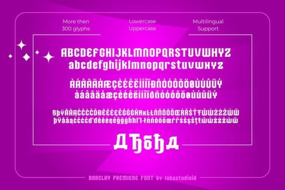 Barclay Premiere Font - Preview 4