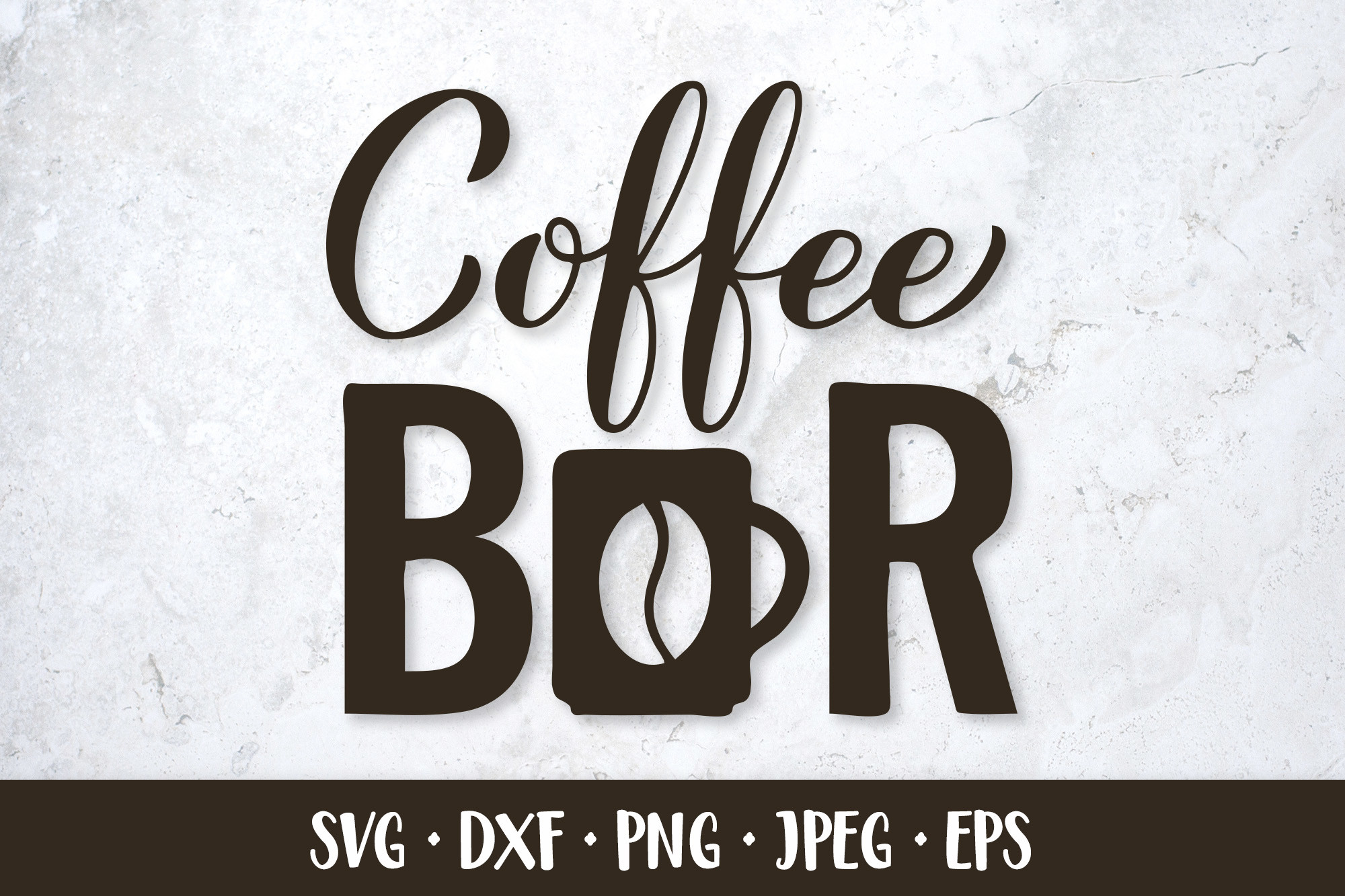 Coffee Bar SVG. Coffee Bar Sign