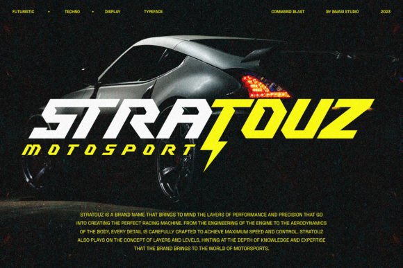 Command Blast Font - Preview 3